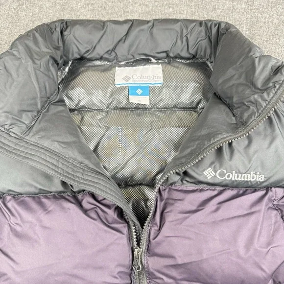 Columbia Puffer Vest Mens XL Pike Lake Purple Omni Heat Puffy Hiking Warm Winter - Picture 3 of 15